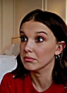 😳 emoji Millie Bobby Brown💋 Telegram sticker 22 of 35
