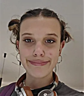 😐 emoji Millie Bobby Brown💋 Telegram sticker 12 of 35