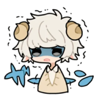 🐑 emoji Sheep of boy @nyakwii Telegram sticker 19 of 40