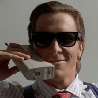 🙂 emoji american psycho Telegram sticker 19 of 20
