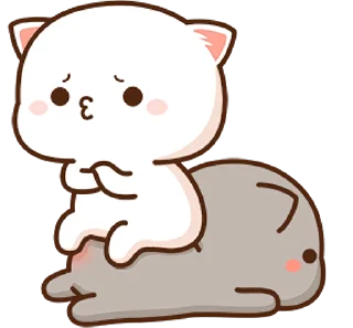 😗 emoji all @mochipeachcats stickers 15 Telegram sticker 18 of 49