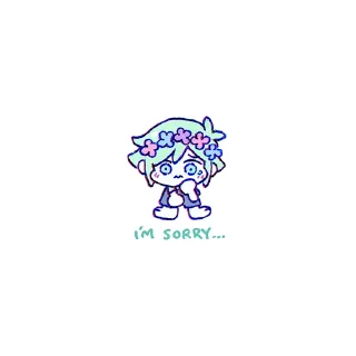 😞 emoji . some OMORI . Telegram sticker 16 of 47