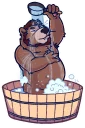 🛁 emoji Björn The Bear Telegram sticker 8 of 23