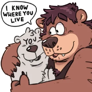 👊 emoji Jan the Bear Telegram sticker 18 of 60