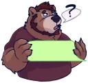 🙄 emoji Björn The Bear Telegram sticker 21 of 23