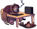 😴 emoji Björn The Bear Telegram sticker 20 of 23