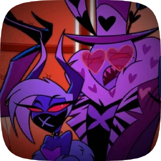🦋 emoji БОЛЬШЕ ⇨ @CLOOBHUB ВАЛЕНТИНО ОТЕЛЬ ХАЗБИН HAZBIN Telegram sticker 21 of 58