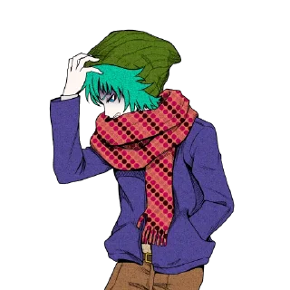😢 emoji Шин Тсукими (Даун в шапке хыхых) Telegram sticker 22 of 74