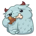 🍗 emoji Fatty Yeti Telegram sticker 22 of 31