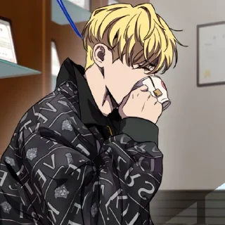 🖤 emoji owen // windbreaker. Telegram sticker 24 of 120