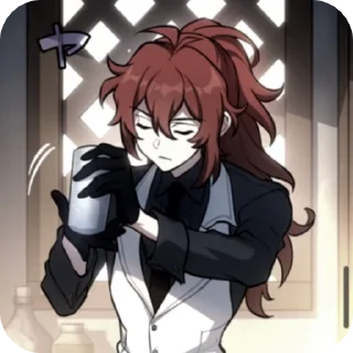 🌟 emoji @MoriFil Дилюк. Telegram sticker 7 of 45