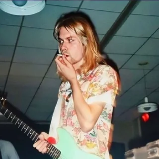 🎸 emoji 🎸Kurt Cobain Supermacy 🎸 Telegram sticker 17 of 56