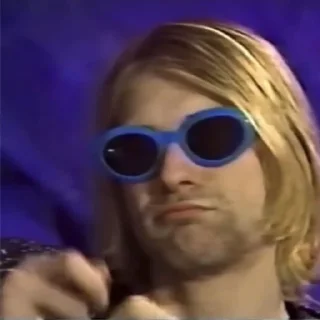 🎸 emoji 🎸Kurt Cobain Supermacy 🎸 Telegram sticker 21 of 56