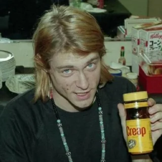 🎸 emoji 🎸Kurt Cobain Supermacy 🎸 Telegram sticker 13 of 56