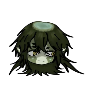 😕 emoji 河童 河太郎！！🥒 :: by @M0_Mak0t0 Telegram sticker 18 of 42