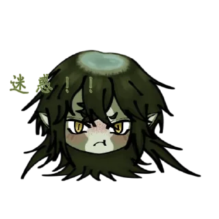 😳 emoji 河童 河太郎！！🥒 :: by @M0_Mak0t0 Telegram sticker 11 of 42