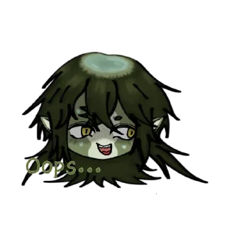 😰 emoji 河童 河太郎！！🥒 :: by @M0_Mak0t0 Telegram sticker 7 of 42