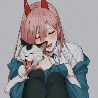 Sticker from Человек бензопила стики💕