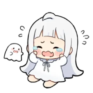 Sticker from Призрак-тян ( ˊᵕˋ )  @anime_sticks