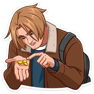 🧐 emoji Леон Скотт Кеннеди @tgsticker Telegram sticker 18 of 49