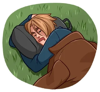 😴 emoji Леон Скотт Кеннеди @tgsticker Telegram sticker 16 of 49
