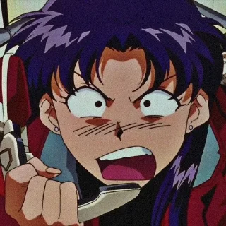 🤬 emoji Misato san! Telegram sticker 7 of 33