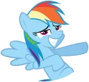 Sticker from Rainbow Dash