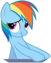 Sticker from Rainbow Dash