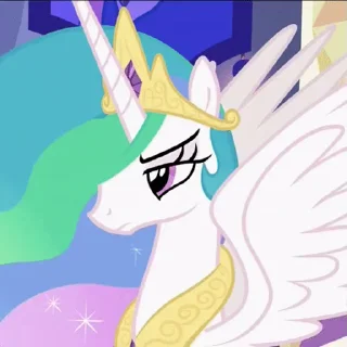😒 emoji Princess Celestia | @MLP_AnimatedStickers Telegram sticker 11 of 28