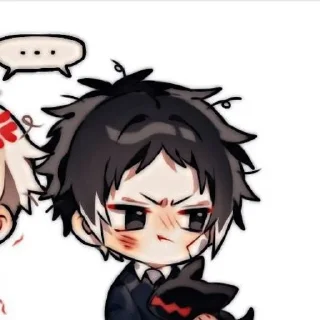 😡 emoji Шинсоукоку 🤍🖤 @Anim_StikersUWU Telegram sticker 9 of 60