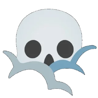 😶‍🌫️ emoji Skeleton pidoras Telegram sticker 8 of 9