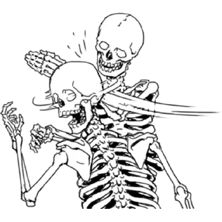 Sticker from @TVstickers Skeleton