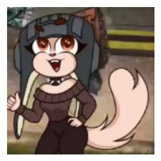 Sticker from Лапы вверх, это creepy cat!