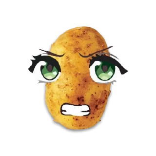 😠 emoji @rei_woo ؛ картошка─кун ؛ ┈┈┈┈┈┈┈ Telegram sticker 5 of 13