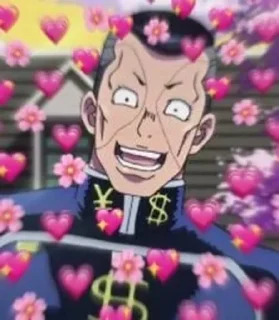 🥰 emoji onlyJosuke&Okuyasu2 @Niji_Fish Telegram sticker 11 of 120