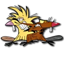 😖 emoji Бобры Telegram sticker 10 of 20