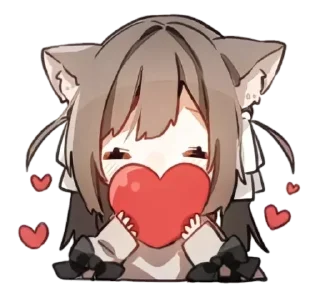 ❤️ emoji ꒰ nekonya ->「 @wexsavi 」 ࣪˖₊༣ Telegram sticker 20 of 24