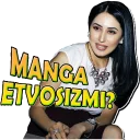 🌟 emoji 👱‍♀ KanizA 🎤    @VJ_DARK Telegram sticker 8 of 53