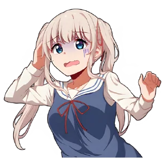 😔 emoji Школьница-тян @nyasticks Telegram sticker 14 of 41