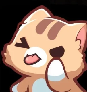 😜 emoji Котик Telegram sticker 20 of 35
