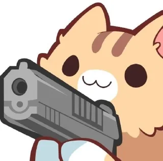 🔫 emoji Котик Telegram sticker 1 of 35