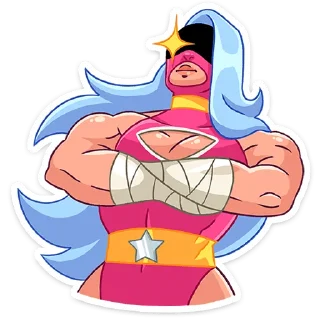💪 emoji Леди Сила :: @stickroom Telegram sticker 2 of 48