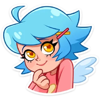 🤔 emoji Марго и Ника • @TgSticker Telegram sticker 18 of 49