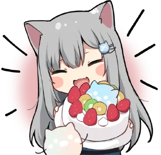 🎂 emoji Nachonekodayo @jp_stickers Telegram sticker 22 of 32