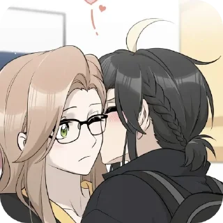 💋 emoji Юри Telegram sticker 14 of 54