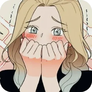 😳 emoji Юри Telegram sticker 24 of 54