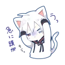 😓 emoji Mafumafu Sticker (cat) Telegram sticker 21 of 72