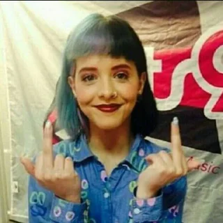 🖕 emoji Melanie Martinez Telegram sticker 13 of 17
