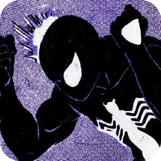🥳 emoji Symbiote Spider • @Earth928B Telegram sticker 7 of 50