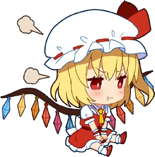 😡 emoji Touhou Project Everyday :: @line_stickers Telegram sticker 7 of 40